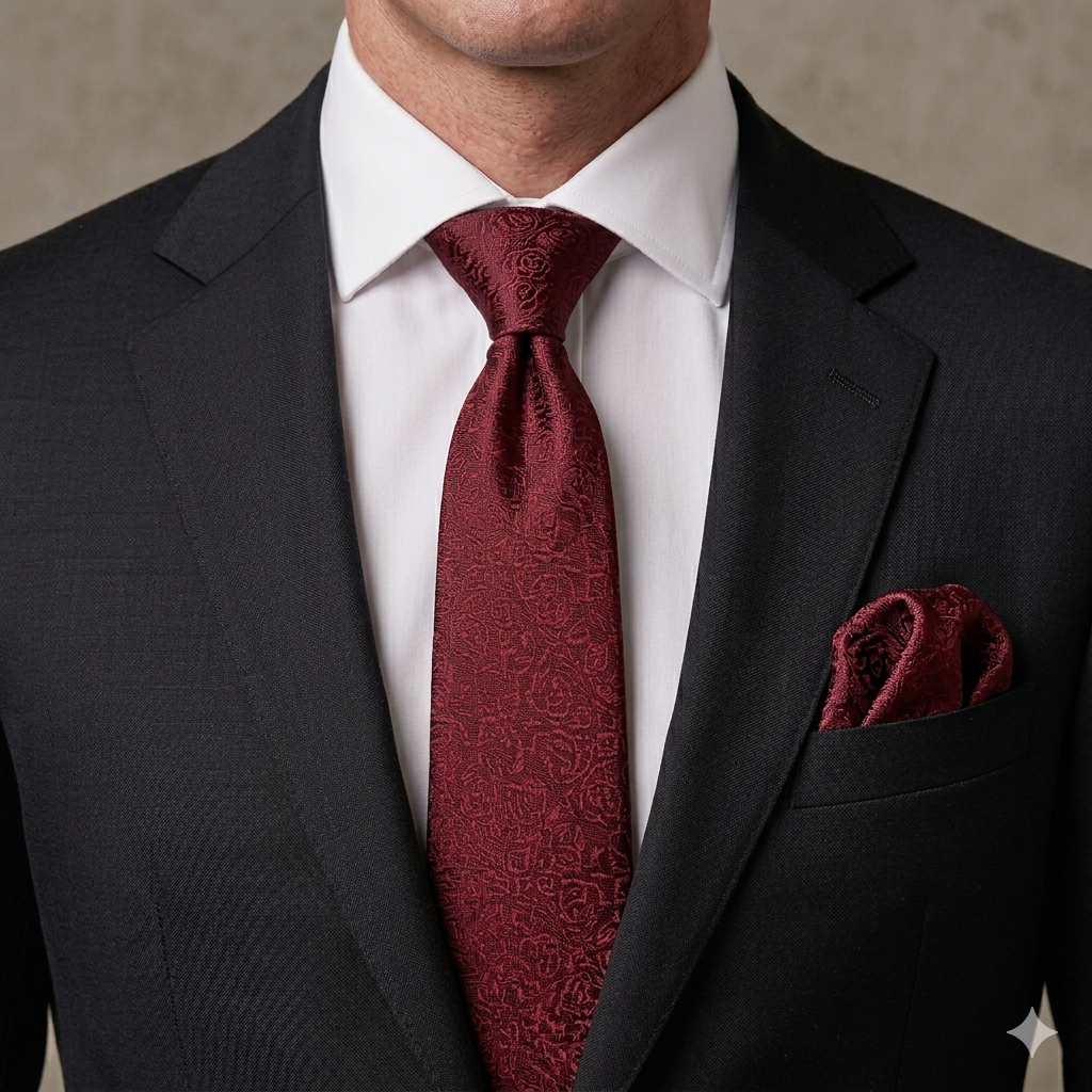Men’s Tie & Pocket Square Set – Premium Formal Combo-TPS-044