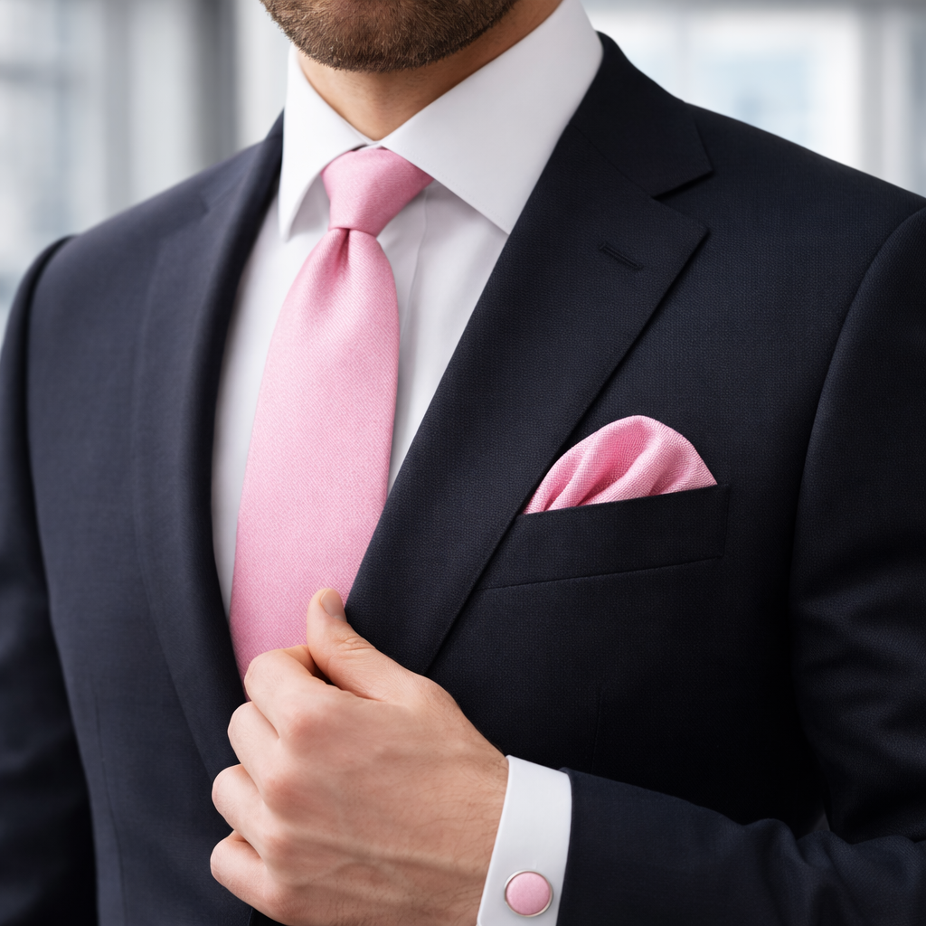 Men’s Tie, Pocket Square & Cufflinks Set – Luxury Formal Accessory Combo