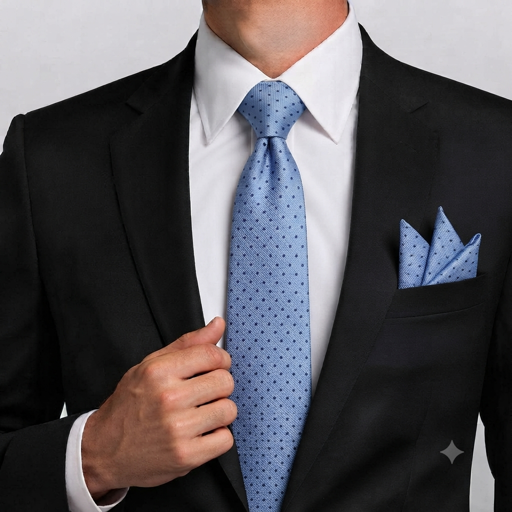 Men’s Tie & Pocket Square Set – Premium Formal Combo - TPS-102 New