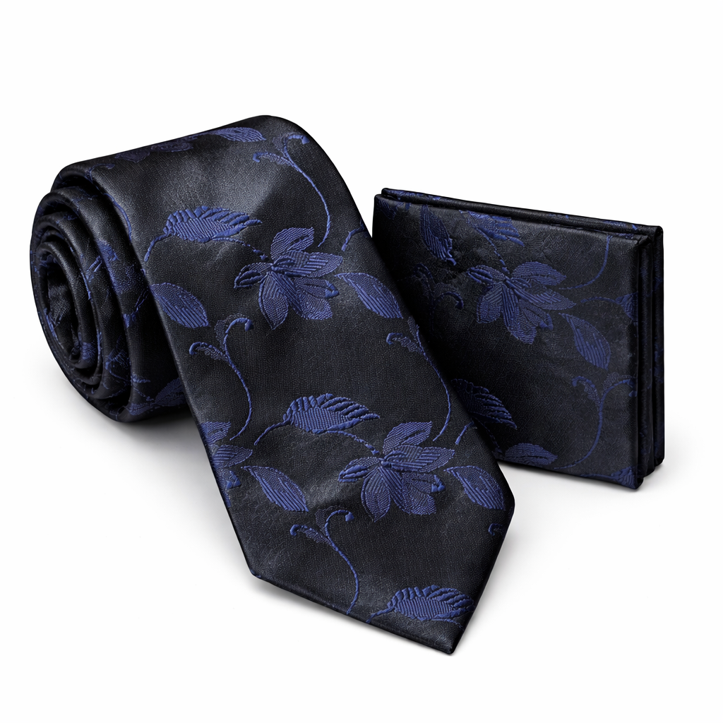 Men’s Tie & Pocket Square Set – Premium Formal Combo - TS-0033