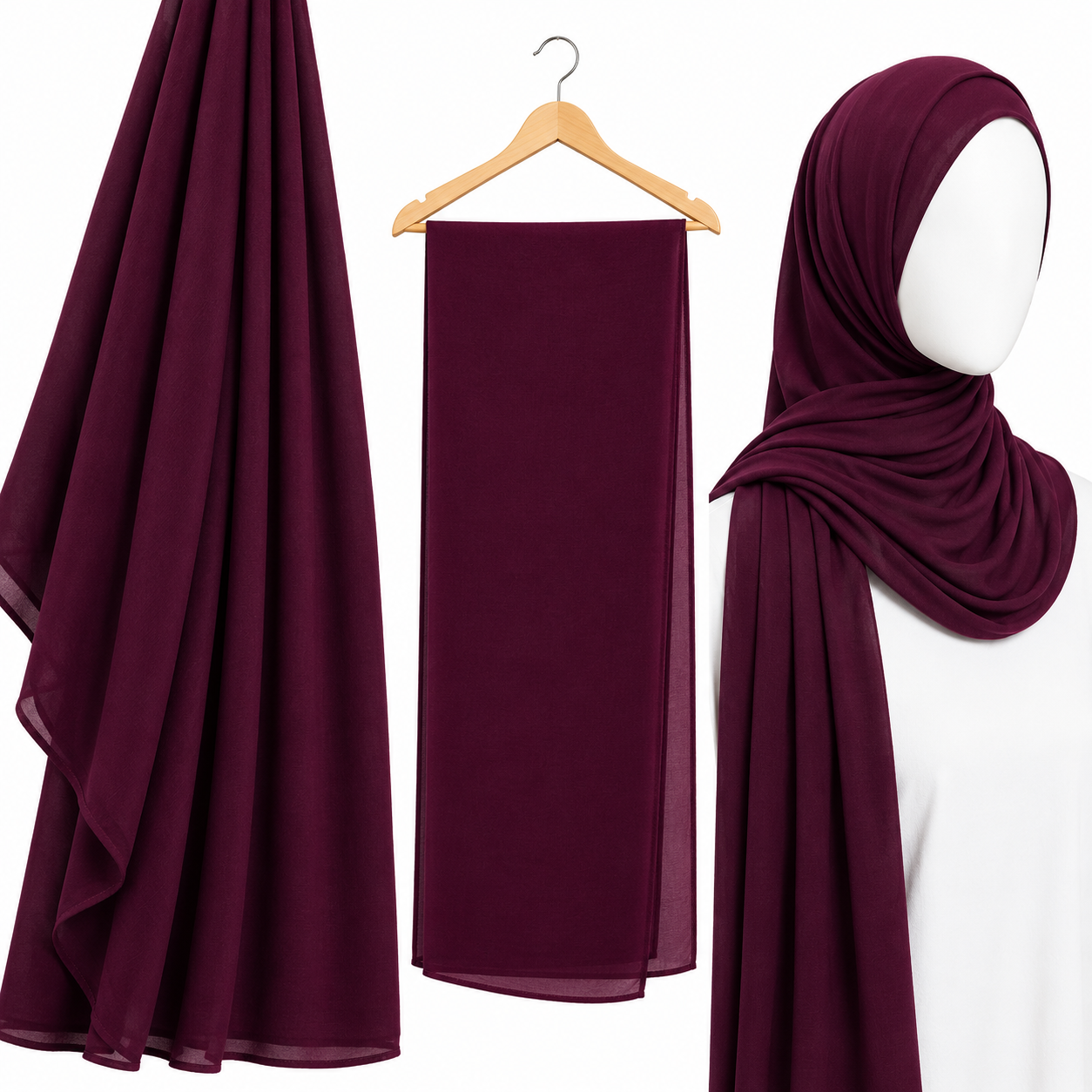 Stylengift Premium Chiffon Hijab – Ultra-Soft & Lightweight-SH-109