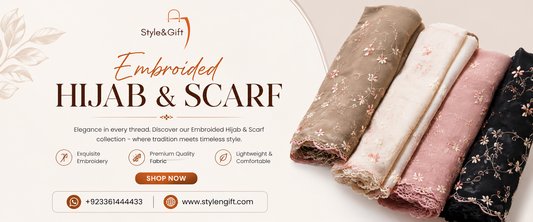 Embroided Hijab & Scarf