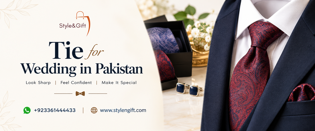 Tie for wedding in Pakistan