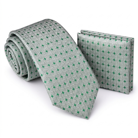 Men’s Tie & Pocket Square Set – Premium Formal Combo - TPS-29