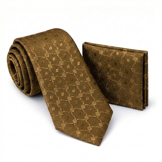Men’s Tie & Pocket Square Set – Premium Formal Combo - TPS-30