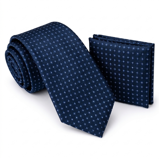 Men’s Tie & Pocket Square Set – Premium Formal Combo-TPS-039