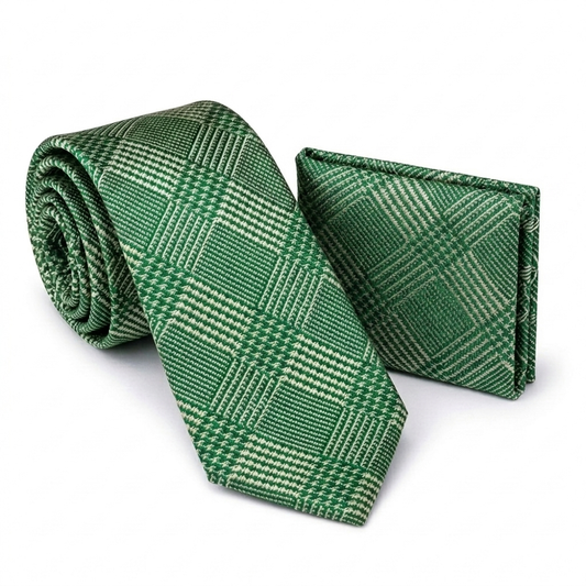 Men’s Tie & Pocket Square Set – Premium Formal Combo-TPS-040