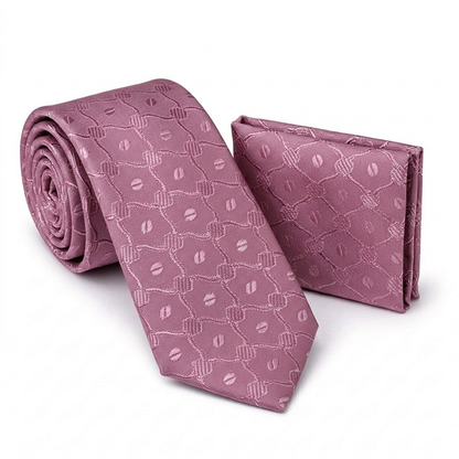Men’s Tie & Pocket Square Set – Premium Formal Combo-TPS-042