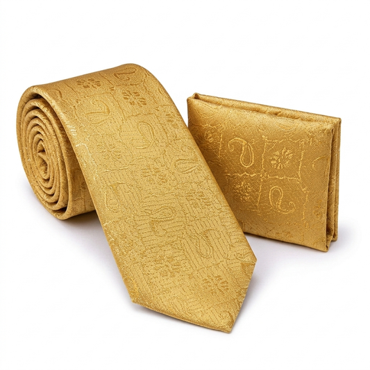 Men’s Tie & Pocket Square Set – Premium Formal Combo-TPS-047