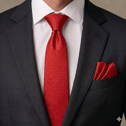 Men’s Tie & Pocket Square Set – Premium Formal Combo-TPS-037