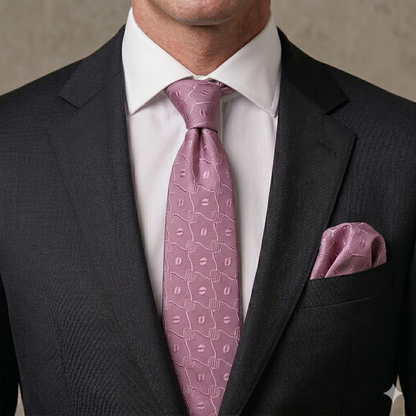 Men’s Tie & Pocket Square Set – Premium Formal Combo-TPS-042