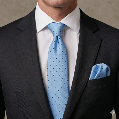 Men’s Tie & Pocket Square Set – Premium Formal Combo-TPS-043