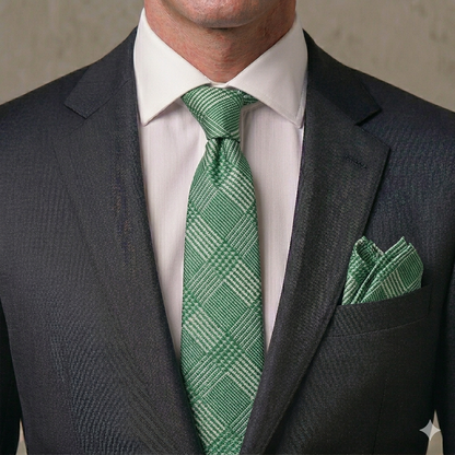 Men’s Tie & Pocket Square Set – Premium Formal Combo-TPS-040