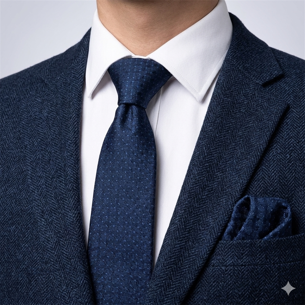 Men’s Tie & Pocket Square Set – Premium Formal Combo-TPS-038
