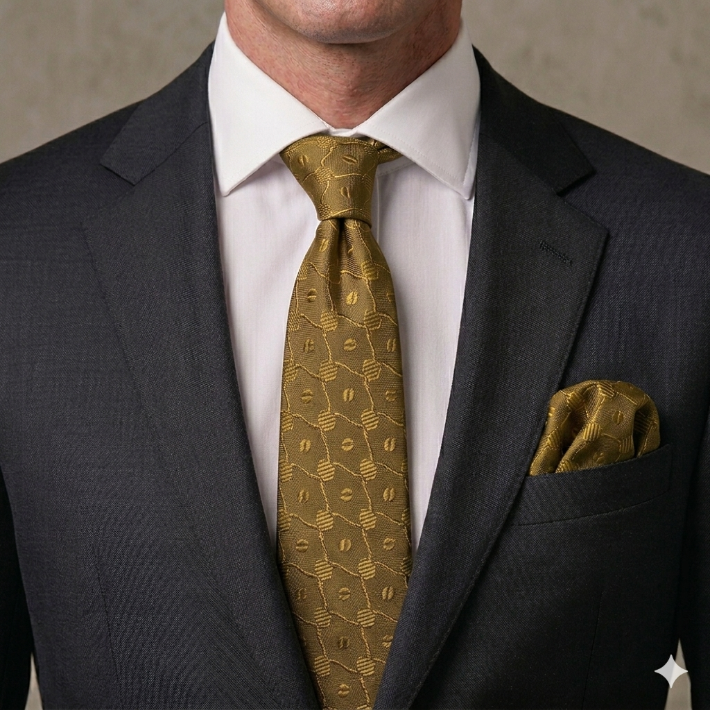 Men’s Tie & Pocket Square Set – Premium Formal Combo - TPS-30