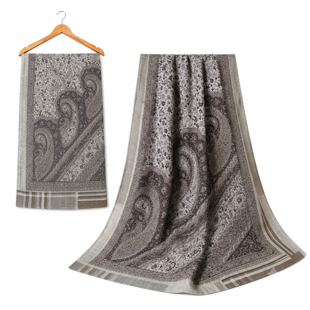 Stylengift Premium Lawn Printed Hijabs | Imported High-Quality Summer Scarf-SH-193