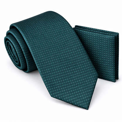 Men’s Tie & Pocket Square Set – Premium Formal Combo