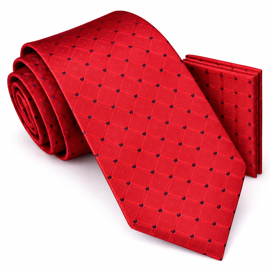 Men’s Tie & Pocket Square Set – Premium Formal Combo