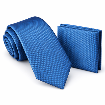 Men’s Tie & Pocket Square Set – Premium Formal Combo