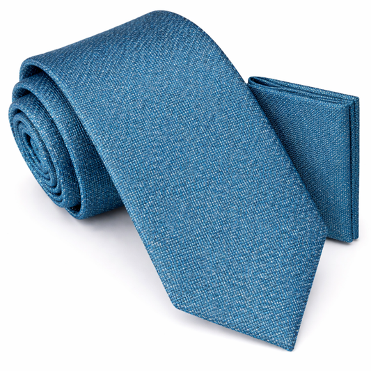Men’s Tie & Pocket Square Set – Premium Formal Combo