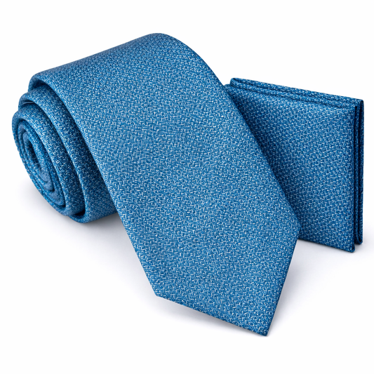 Men’s Tie & Pocket Square Set – Premium Formal Combo
