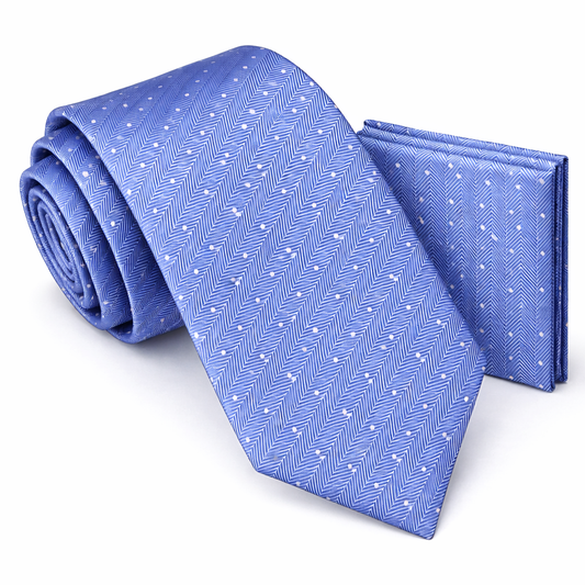 Men’s Tie & Pocket Square Set – Premium Formal Combo