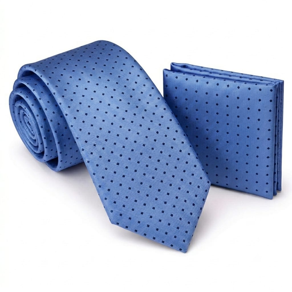 Men’s Tie & Pocket Square Set – Premium Formal Combo - TPS-102 New