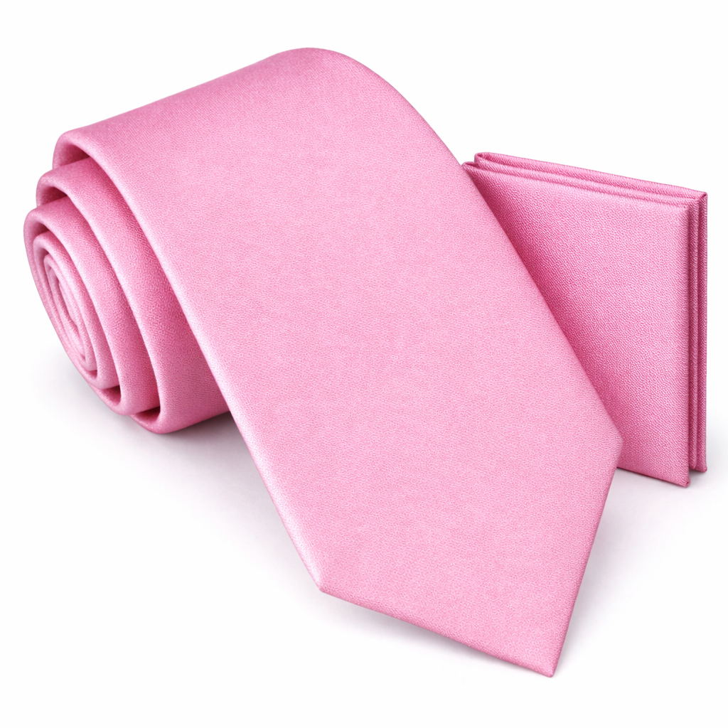 Men’s Tie & Pocket Square Set – Premium Formal Combo