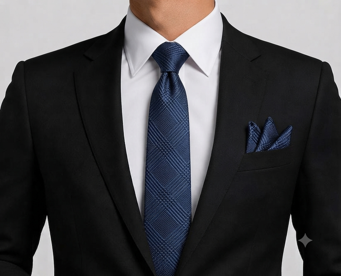 Men’s Tie & Pocket Square Set – Premium Formal Combo - TPS-103 New