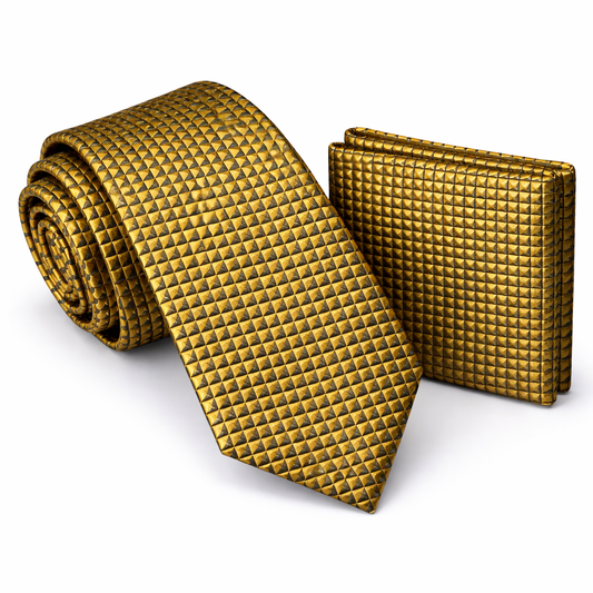 Men’s Tie & Pocket Square Set – Premium Formal Combo