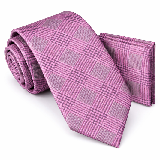 Men’s Tie & Pocket Square Set – Premium Formal Combo