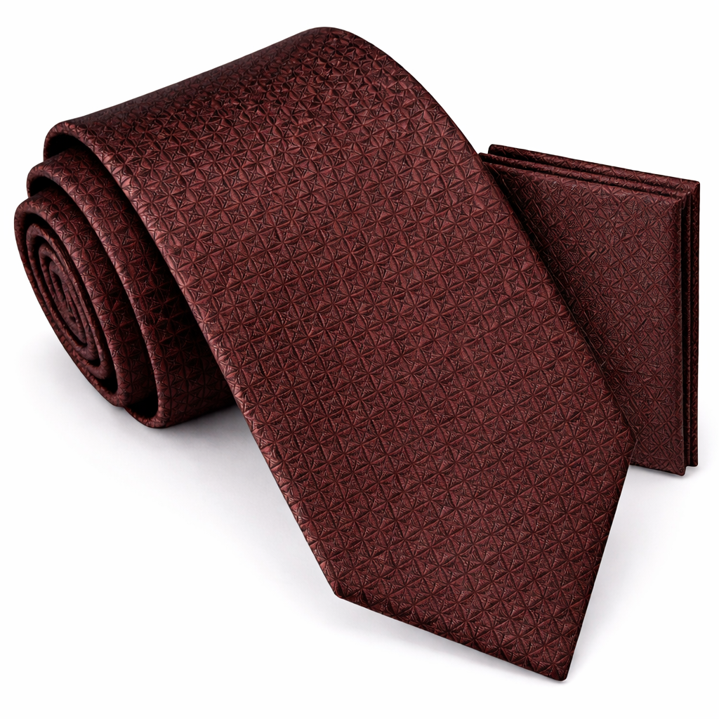 Men’s Tie & Pocket Square Set – Premium Formal Combo