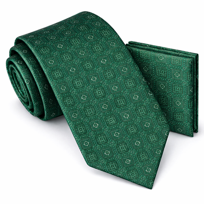 Men’s Tie & Pocket Square Set – Premium Formal Combo