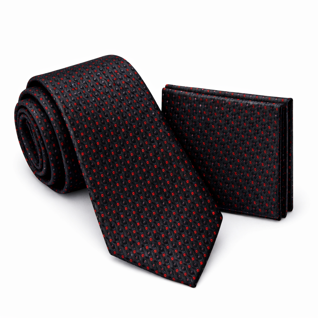 Men’s Tie & Pocket Square Set – Premium Formal Combo - TPS-021
