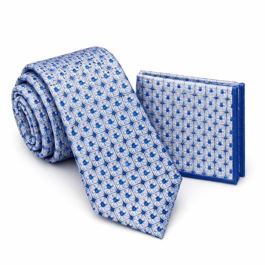 Men’s Tie & Pocket Square Set – Premium Formal Combo - TPS-28