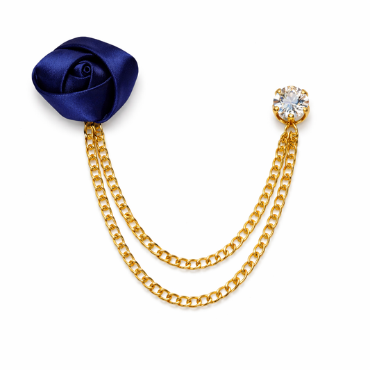 Men's Brooch Suit Pin Badge with Chains Buckle Chain Collar Lapel for Men Shirt Decoration Metal Clips Women Tuxedo Tie Hat Scarf