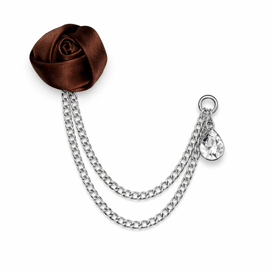 Men's Brooch Suit Pin Badge with Chains Buckle Chain Collar Lapel for Men Shirt Decoration Metal Clips Women Tuxedo Tie Hat Scarf