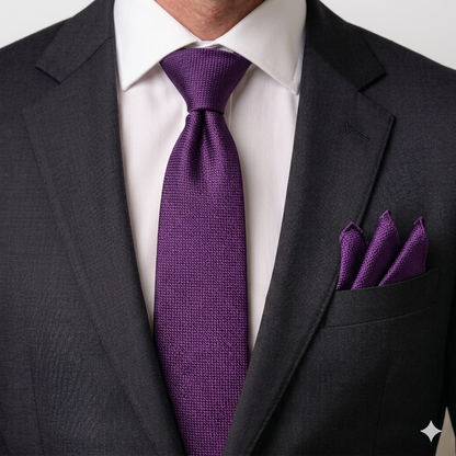 Men’s Tie & Pocket Square Set – Premium Formal Combo-TPS-054