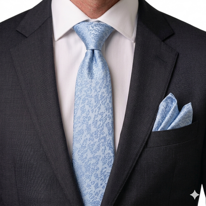 Men’s Tie & Pocket Square Set – Premium Formal Combo-TPS-053