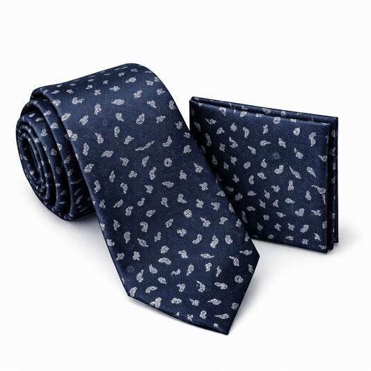 Men’s Tie & Pocket Square Set – Premium Formal Combo - TS-0038