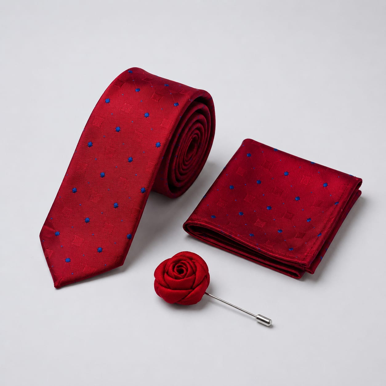 The Executive Suite: Men’s Tie, Brooch & Cufflinks Set – Elite Formal Combo-BR-126