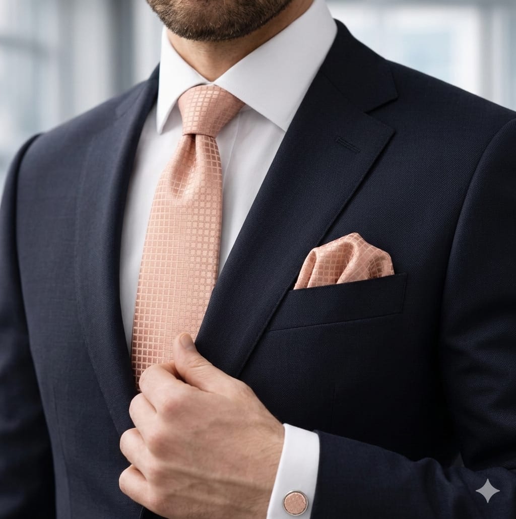 Men’s Tie, Pocket Square & Cufflinks Set – Luxury Formal Accessory ComboMen’s Tie, Pocket Square & Cufflinks Set – Luxury Formal Accessory Combo - CU-080