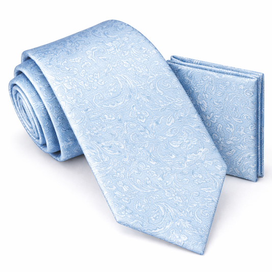 Men’s Tie & Pocket Square Set – Premium Formal Combo