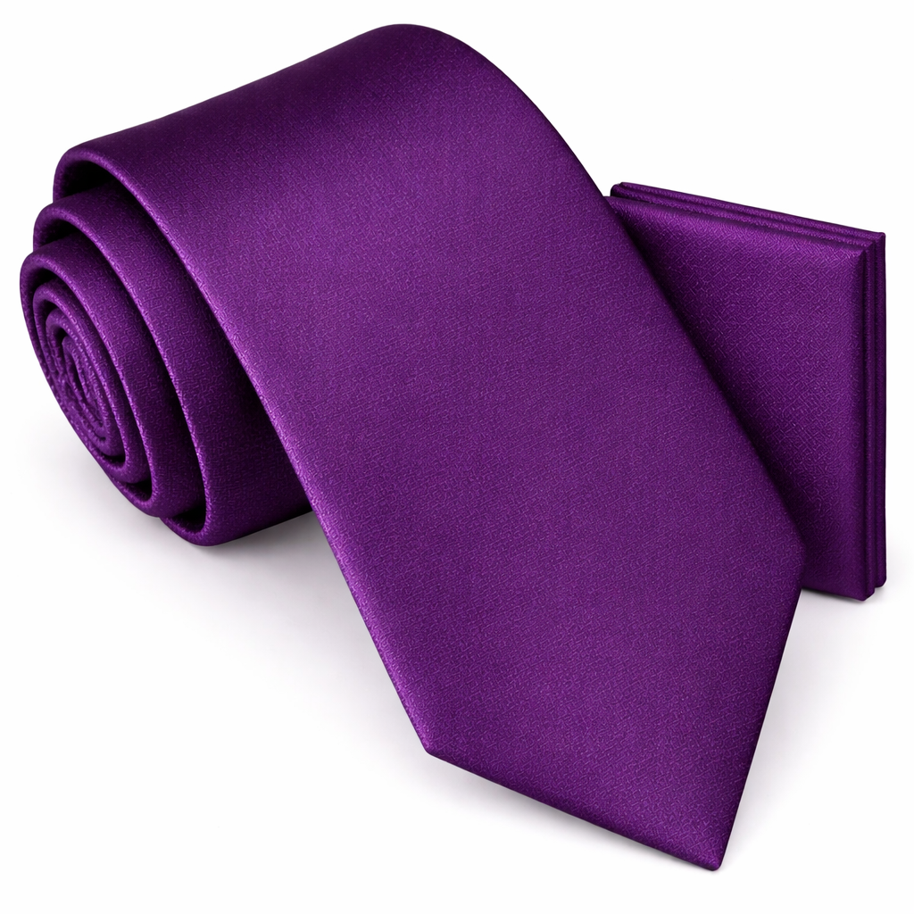 Men’s Tie & Pocket Square Set – Premium Formal Combo