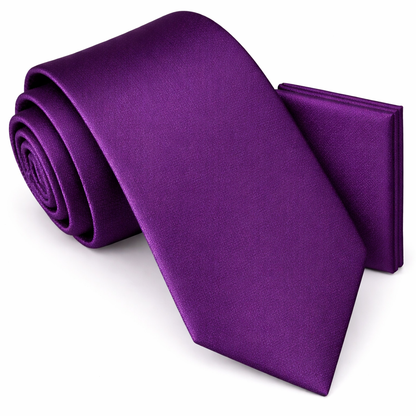 Men’s Tie & Pocket Square Set – Premium Formal Combo