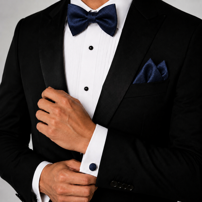 Bow Tie, Pocket Square & Cufflink The Elite 3-Piece Matching Set BPC 3001