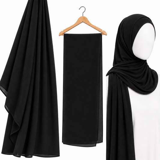 Stylengift Premium Chiffon Hijab – Ultra-Soft & Lightweight-SH-101