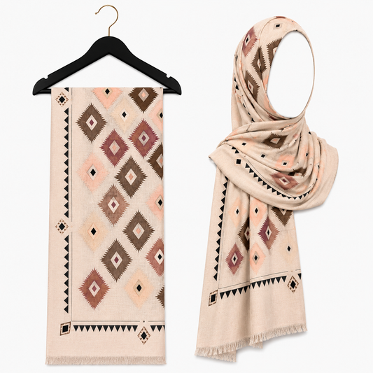 Stylengift Premium Lawn Printed Hijabs | Imported High-Quality Summer Scarf-SH-200