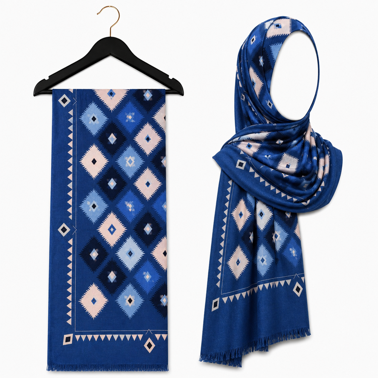 Stylengift Premium Lawn Printed Hijabs | Imported High-Quality Summer Scarf-SH-206