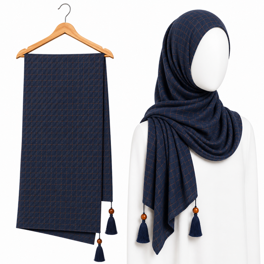 Stylengift premium  Crushed  Hijabs | All-Season Formal Tassel Scarf=SH-181
